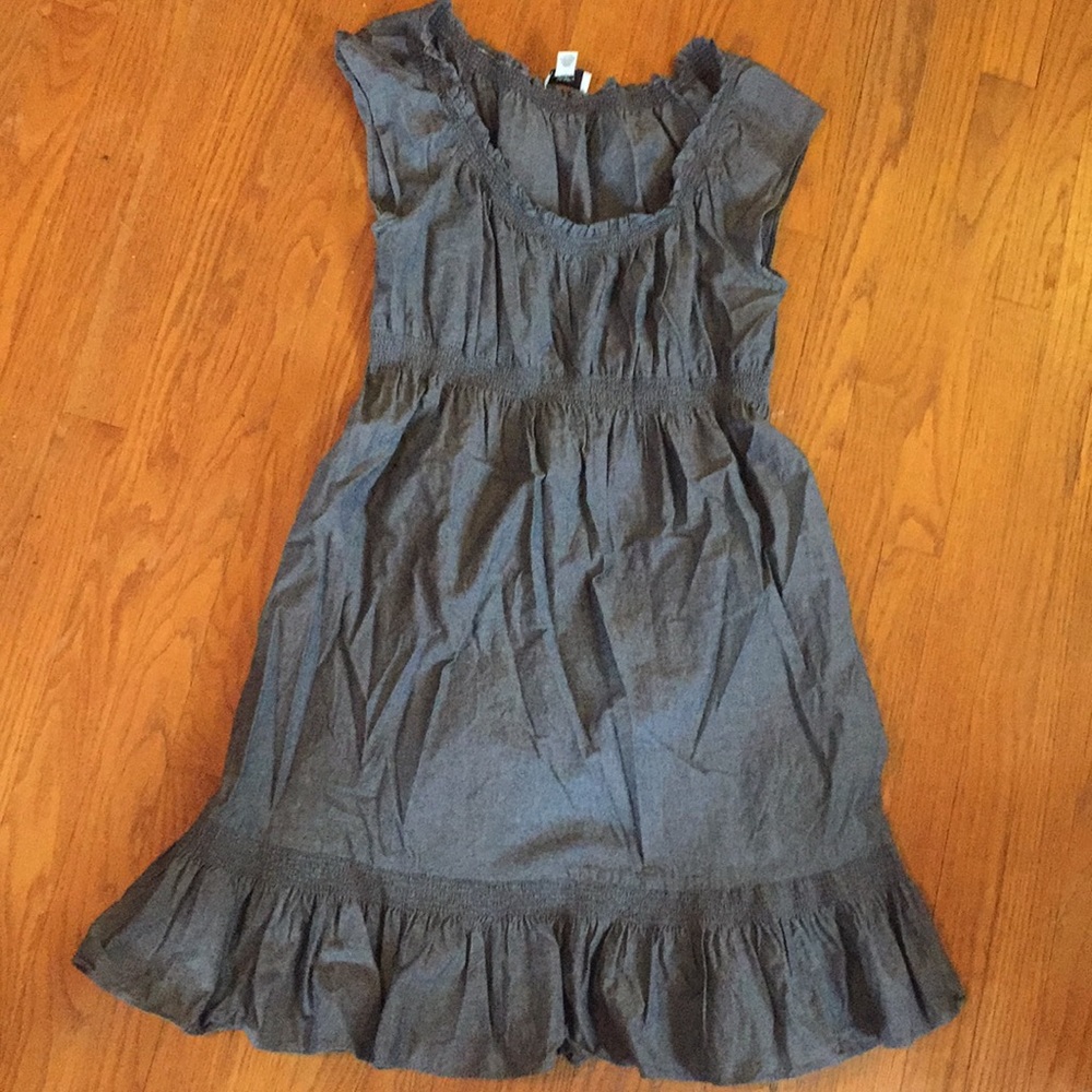 Loft chambray fit and flare summer dress